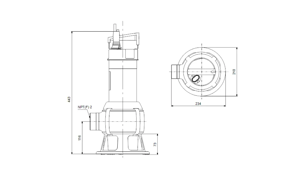 Bomba Sumergible UNILIFT AP35B.50.06.1V - Imagen 3