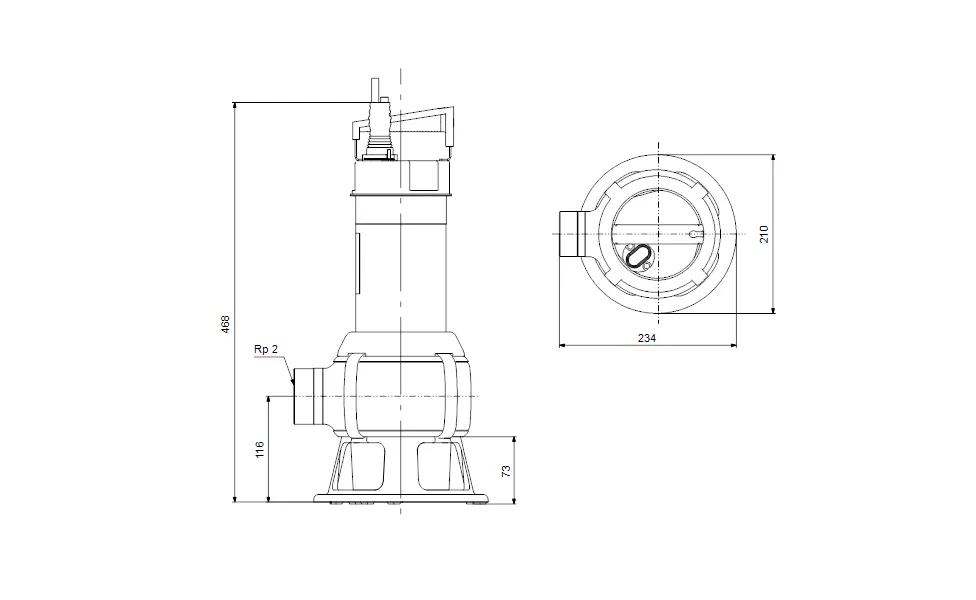Bomba Sumergible UNILIFT AP50B.50.15.3V - Imagen 3