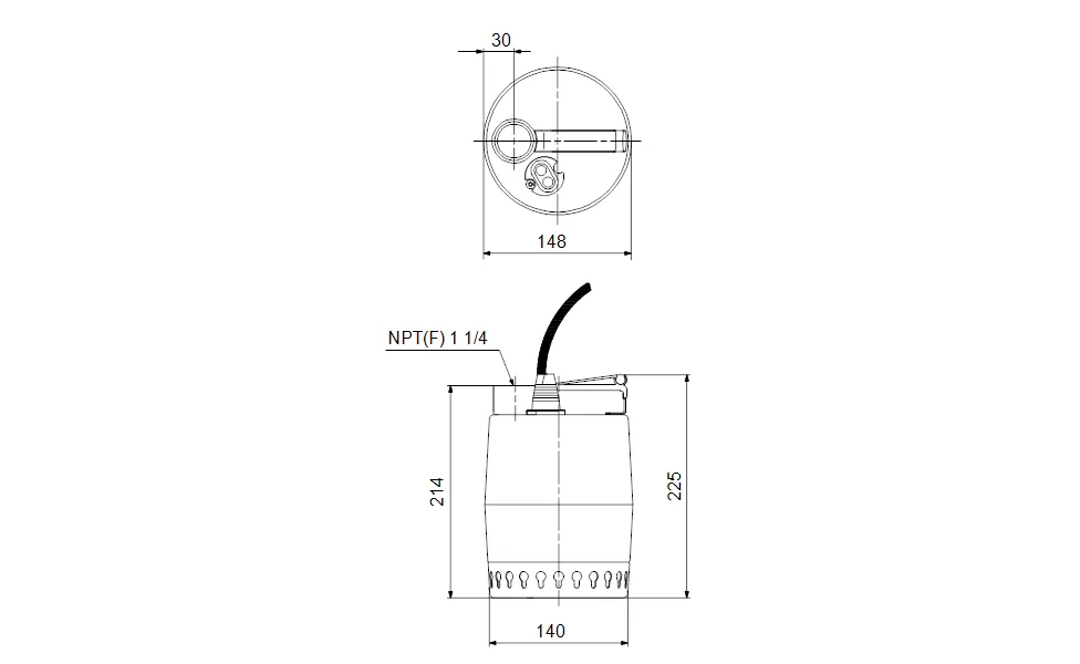 Bomba Sumergible UNILIFT KP.150.M.1 - Imagen 3